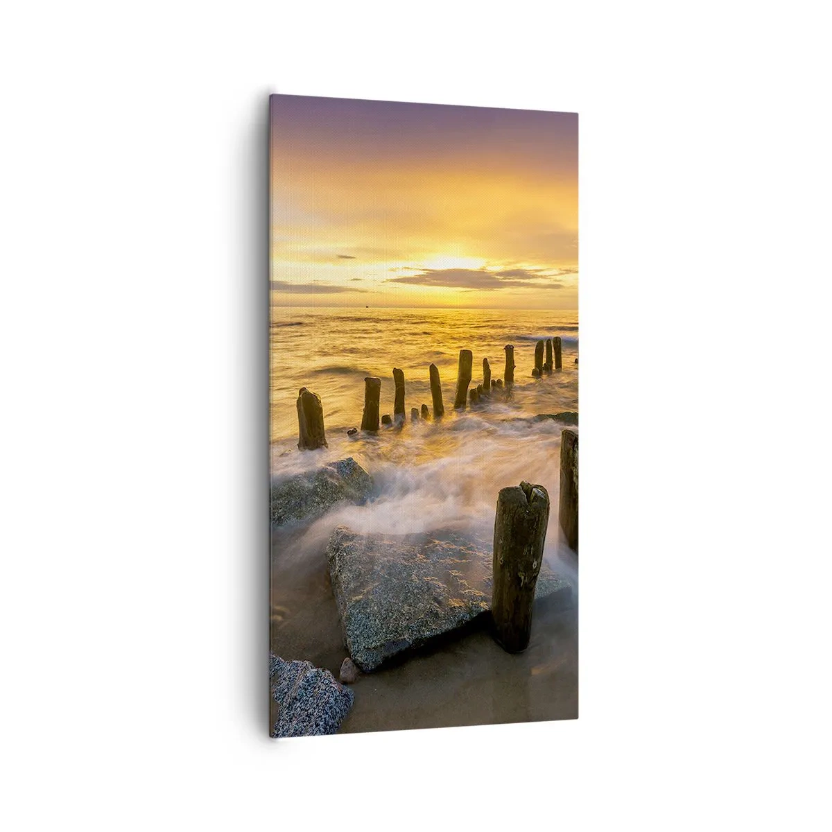 Tablou pe pânză - Frumusețe brută a mării - 65x120 cm