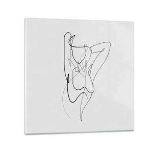 Tablou pe sticlă - Cine ești tu? - 30x30 cm