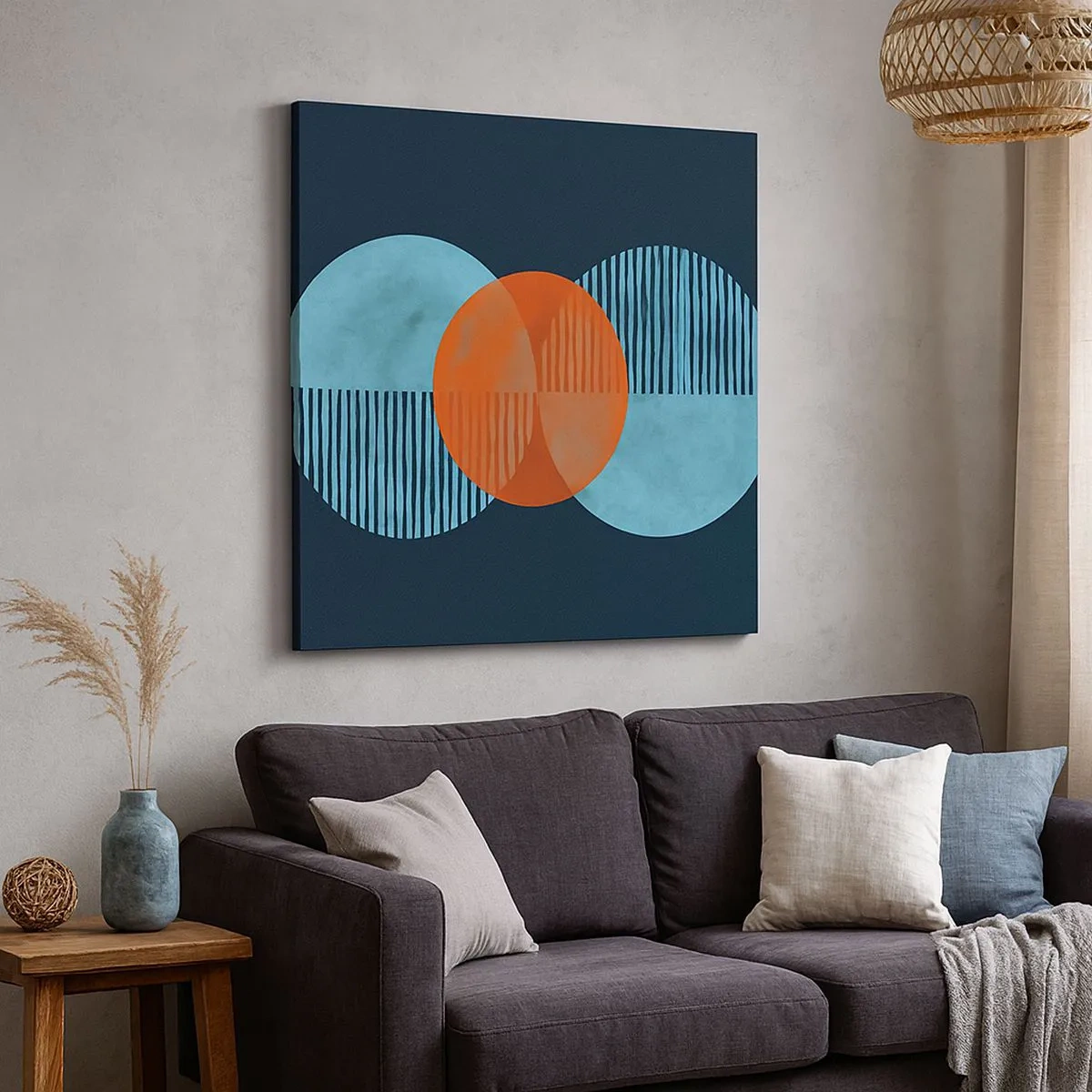 Tablou pe pânză - Compoziție simetrică - 30x30 cm