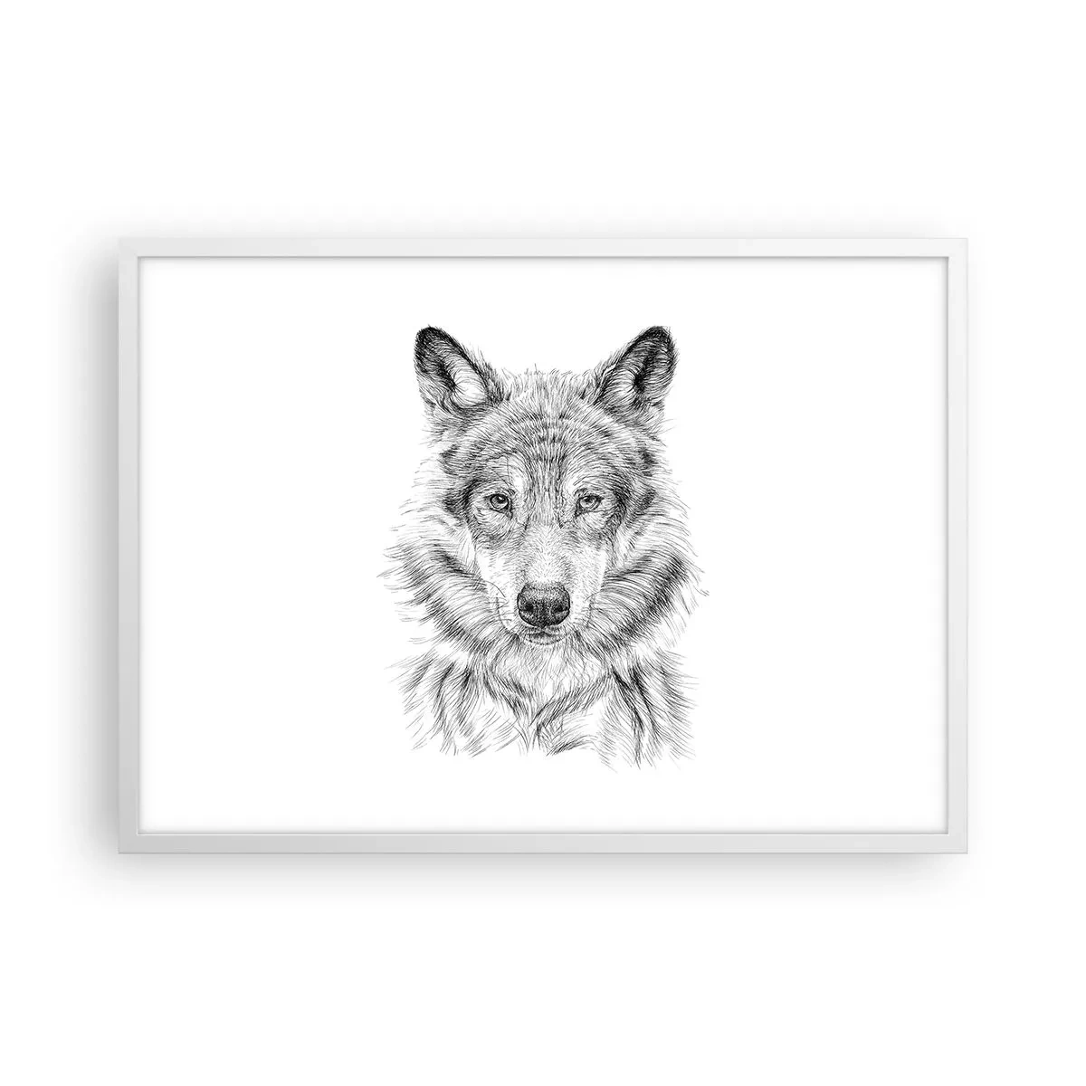 Poster în ramă albă - Un lider înnăscut - 70x50 cm