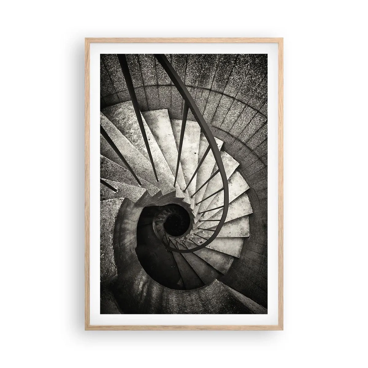 Poster în ramă de stejar deschis - În sus și în jos - 61x91 cm