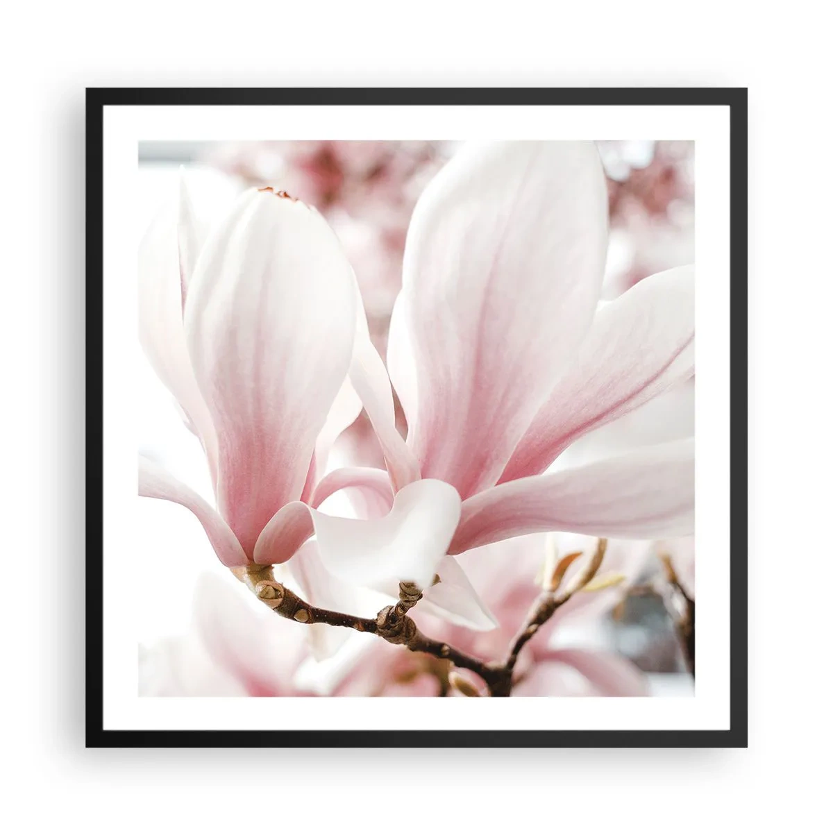 Poster în ramă neagră - Imensitatea sensibilității - 60x60 cm