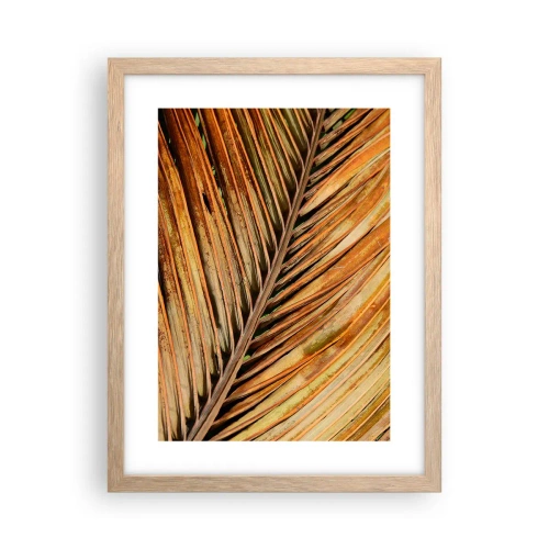 Poster în ramă de stejar deschis - Aur de nucă de cocos - 30x40 cm