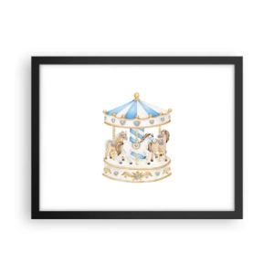 Poster în ramă neagră - Copilărie dulce - 40x30 cm