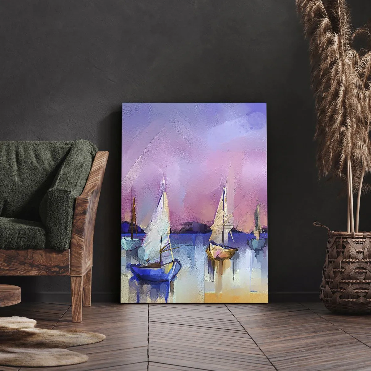 Tablou pe pânză - Direcția: ape largi - 65x120 cm