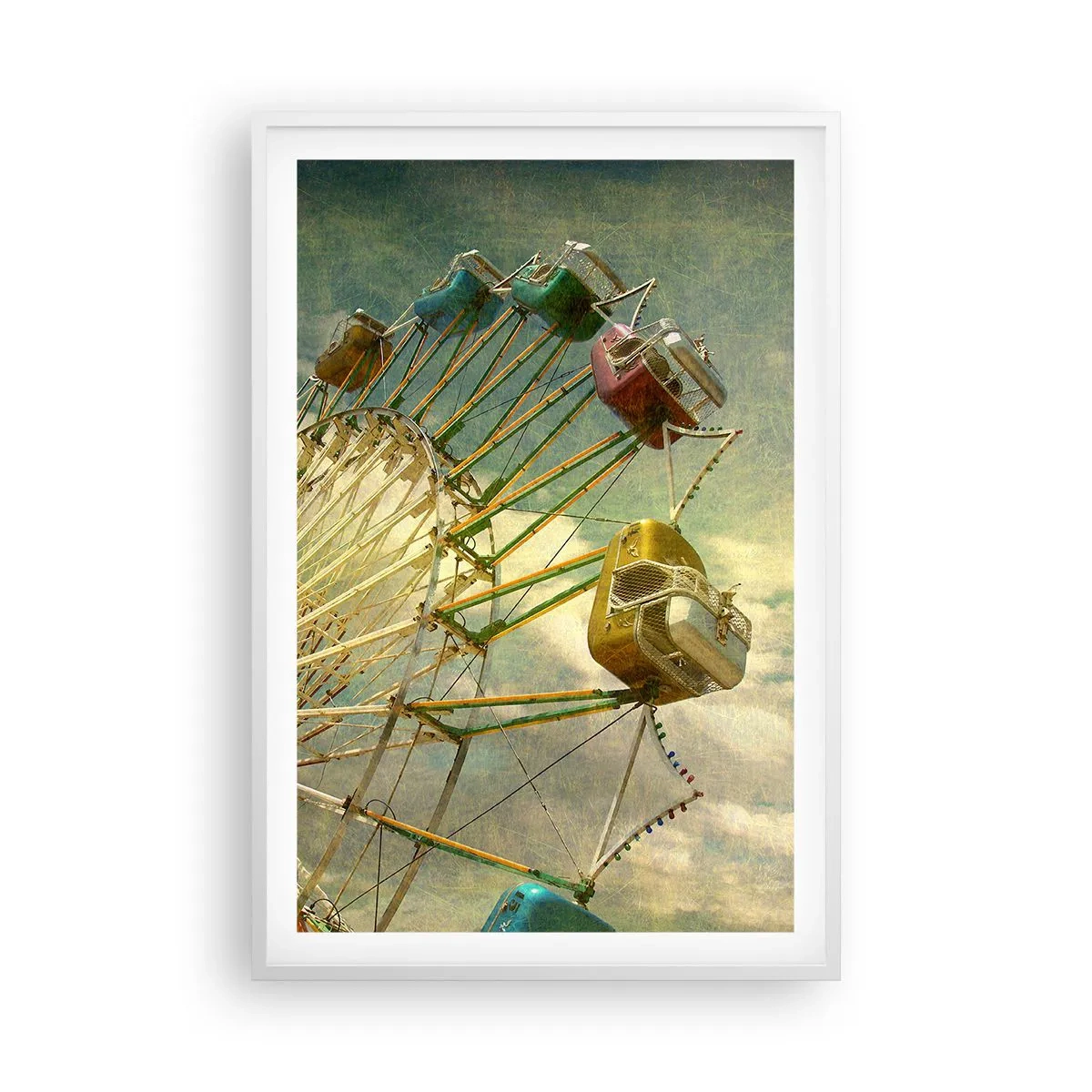 Poster în ramă albă - Hai la distracție… - 61x91 cm