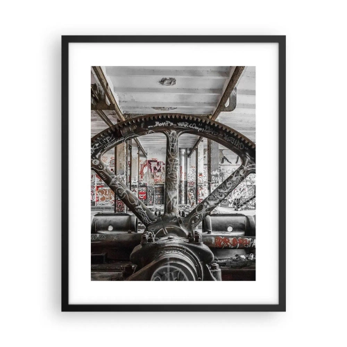 Poster în ramă neagră - Viața secretă a unei fabrici - 40x50 cm