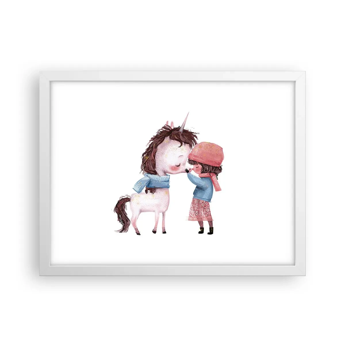 Poster în ramă albă - O poveste de iarnă - 40x30 cm