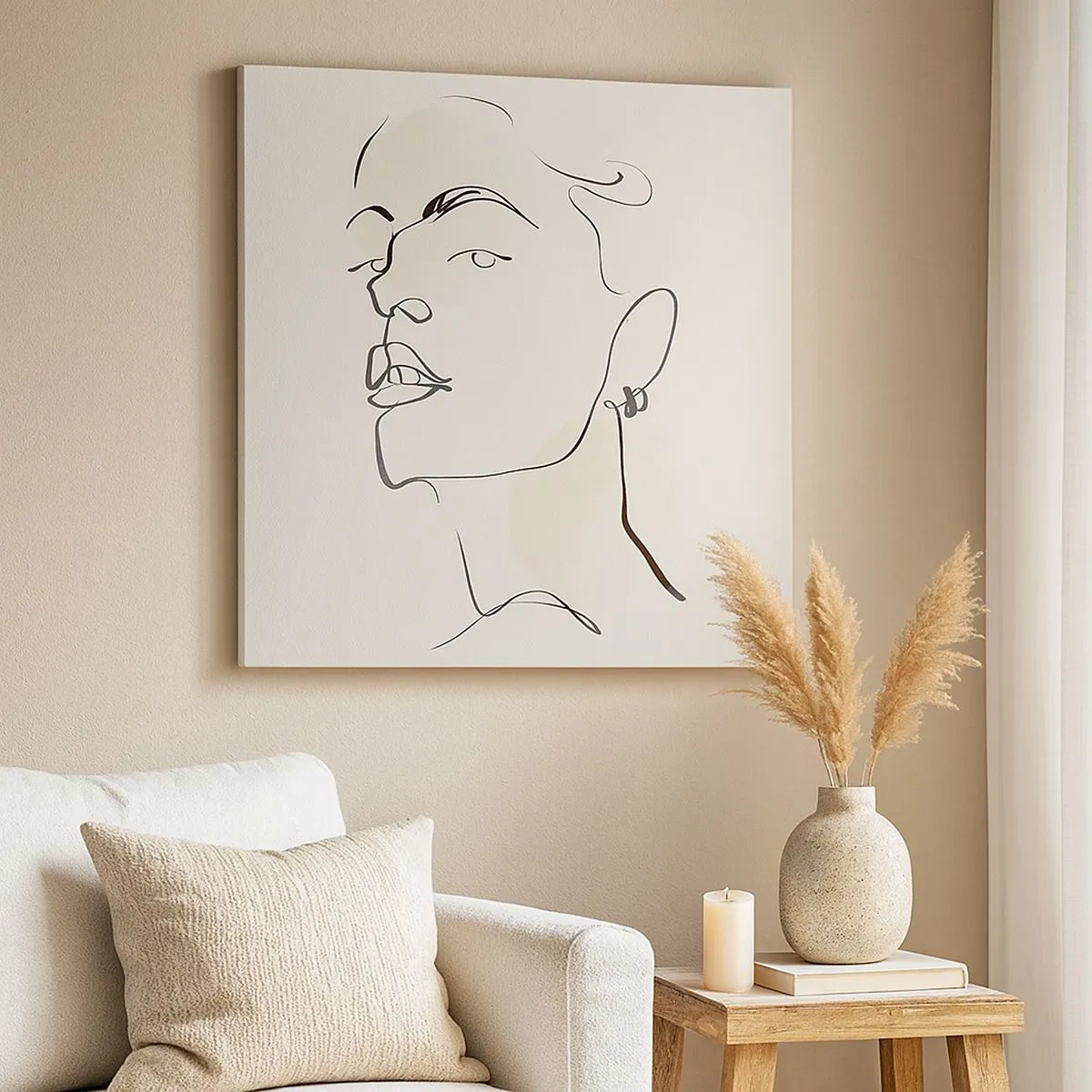 Tablou pe pânză - O privire mândră - 30x30 cm