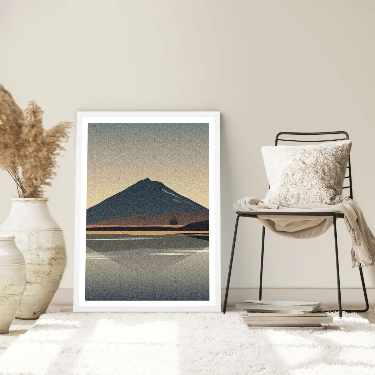 Poster în ramă albă - În oglindă - 40x50 cm