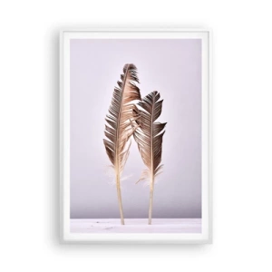 Poster în ramă albă - Împotriva neantului - 70x100 cm