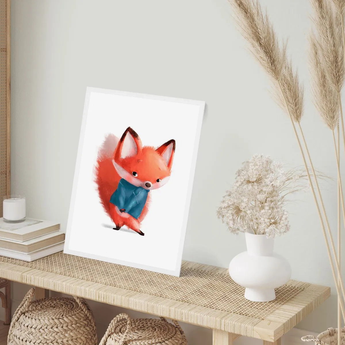 Poster în ramă albă - Îmi vine bine? - 50x70 cm