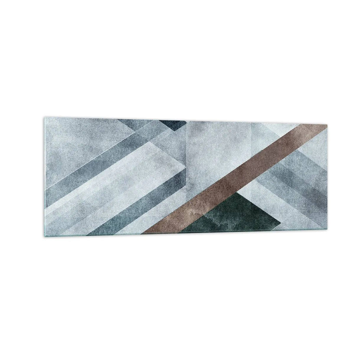 Tablou pe sticlă - Eleganța sofisticată a geometriei - 140x50 cm