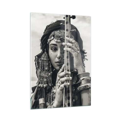 Tablou pe sticlă - Muzica orientală în sine - 50x70 cm