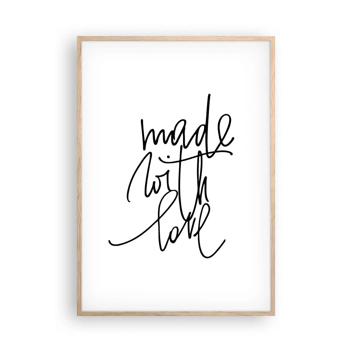 Poster în ramă de stejar deschis - Cel mai bun brand - 70x100 cm