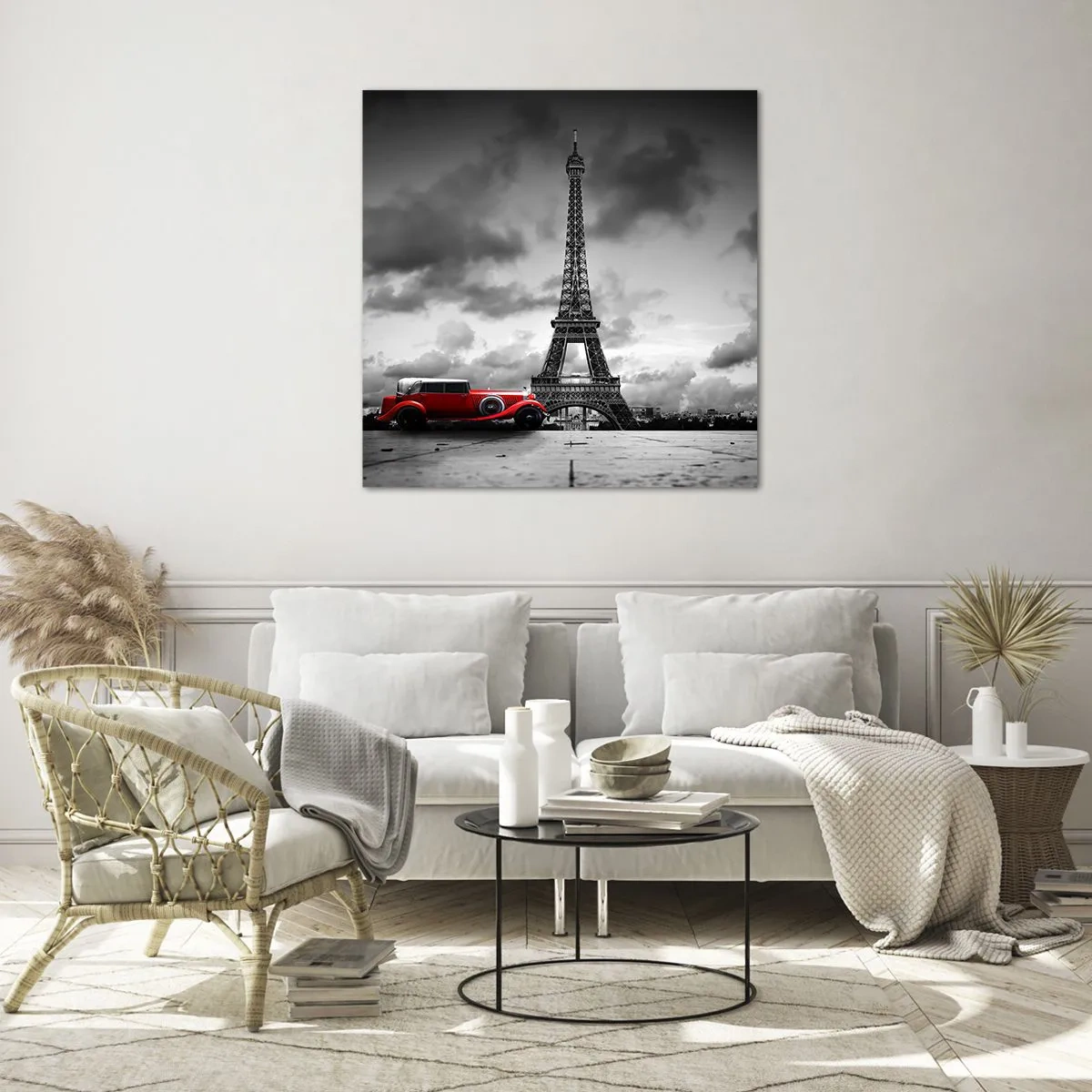 Tablou pe sticlă - Nu cu mult timp în urmă, la Paris - 50x50 cm