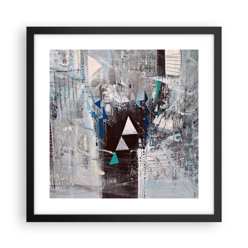 Poster în ramă neagră - Ordinea superioară a triunghiurilor - 40x40 cm