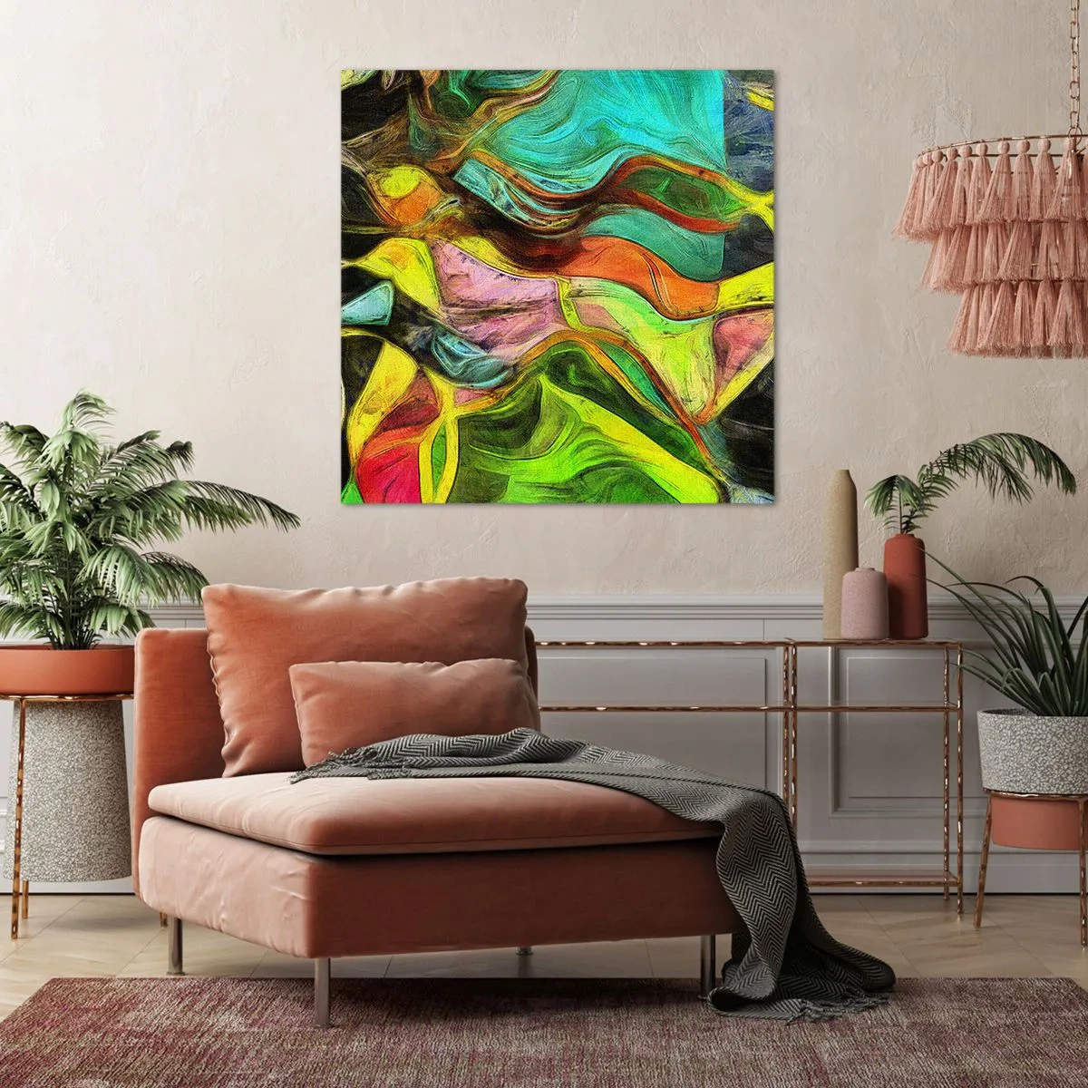 Tablou pe pânză - Mișcarea este viață - 40x40 cm