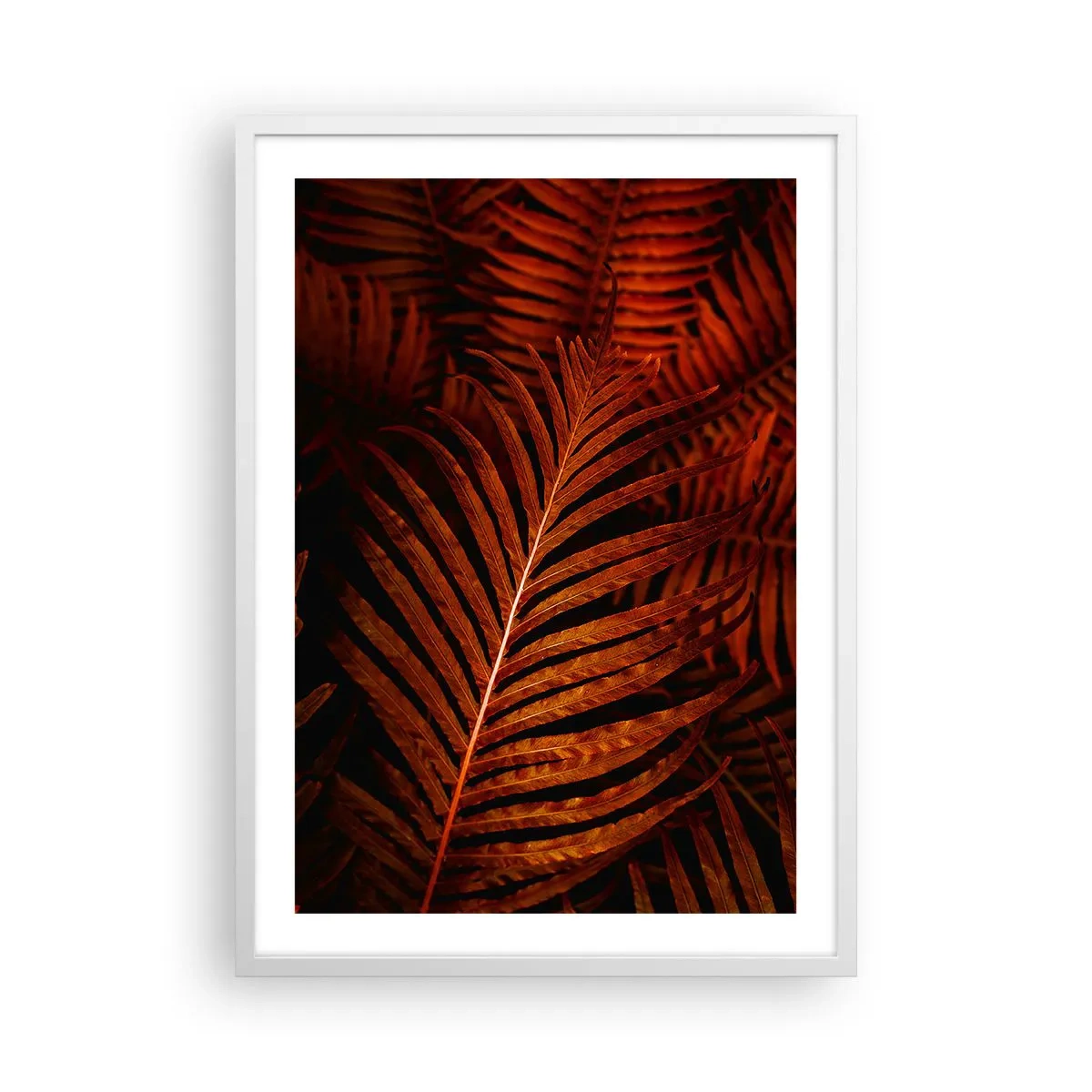 Poster în ramă albă - Ardoarea vieții - 50x70 cm