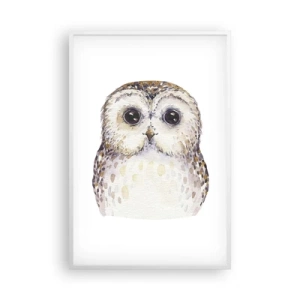 Poster în ramă albă - Uită-te în ochii mei - 61x91 cm