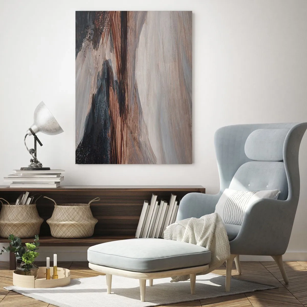 Tablou pe sticlă - Valea liniștită - 70x100 cm