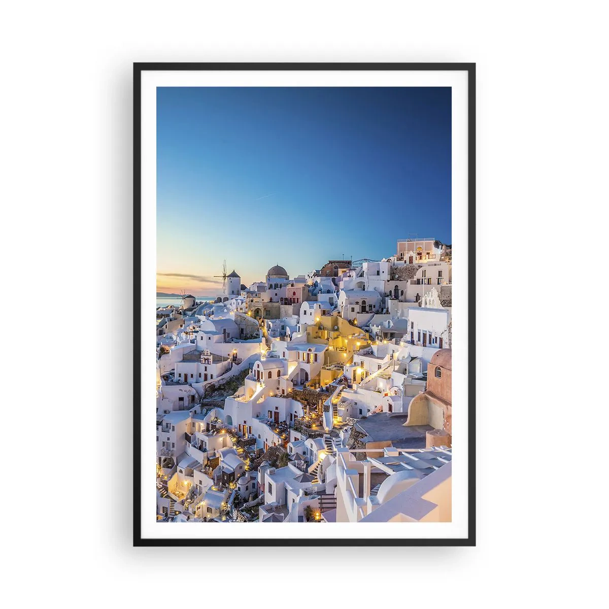 Poster în ramă neagră - Esența grecității - 70x100 cm