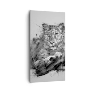 Tablou pe pânză - Da, te ascult cu atenție - 55x100 cm