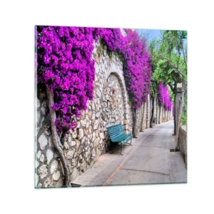 Tablou pe sticlă - Să ne întâlnim cât mai curând posibil - 70x70 cm