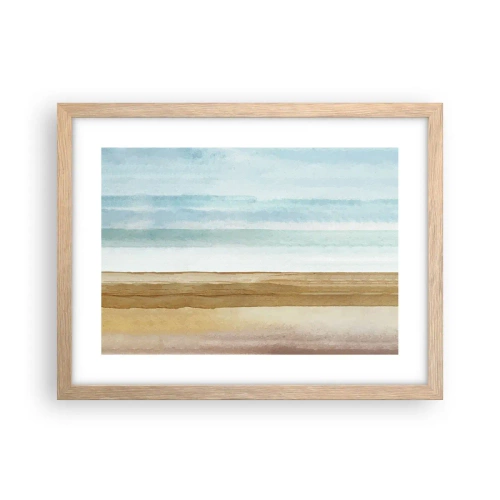 Poster în ramă de stejar deschis - Serenitate - 40x30 cm