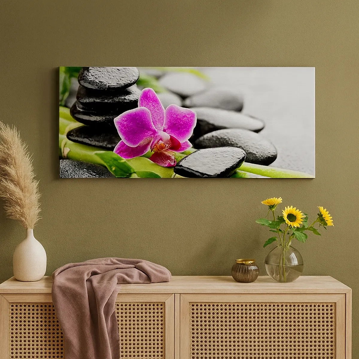 Tablou pe pânză - Într-un echilibru pașnic - 30x30 cm