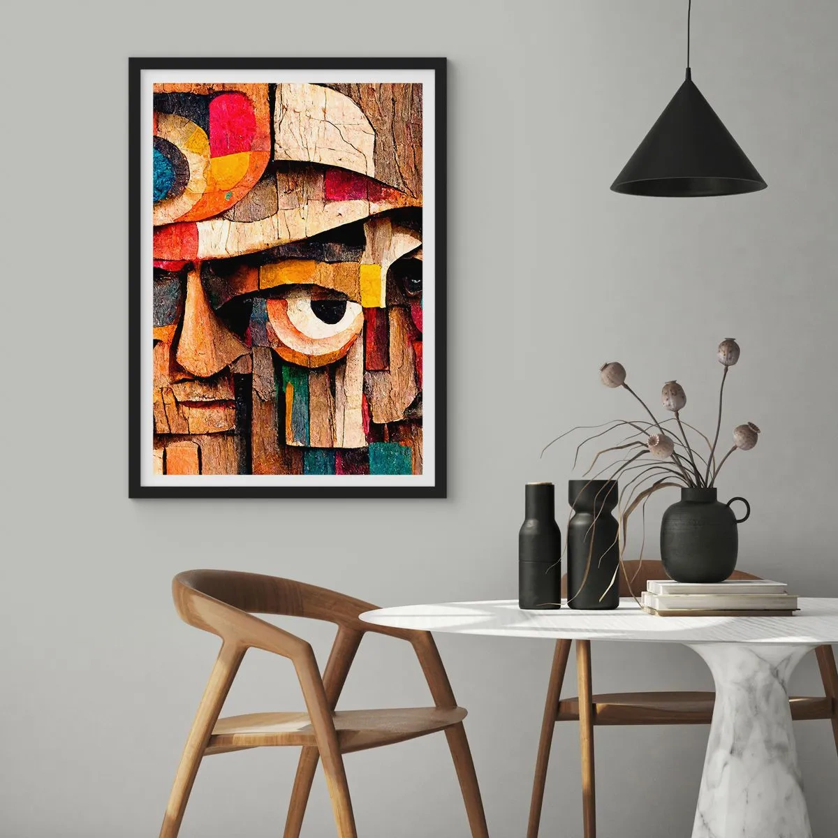 Poster în ramă neagră - Te văd... - 61x91 cm
