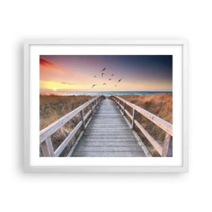 Poster în ramă albă - Spațiul pentru a zbura - 50x40 cm