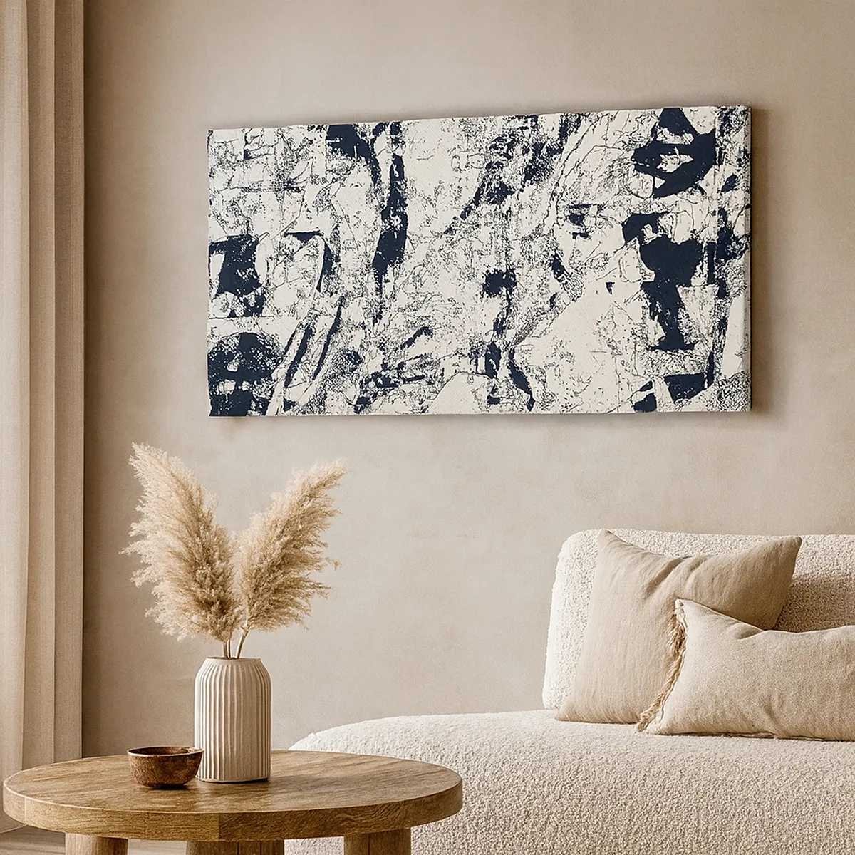 Tablou pe pânză - Întrepătrunderea contrariilor - 30x30 cm