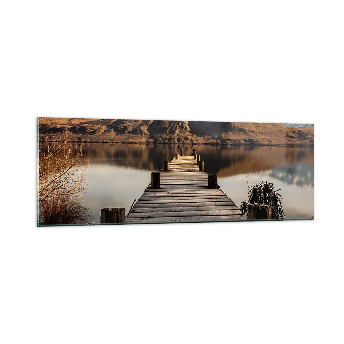 Tablou pe sticlă - Peisaj în tăcere - 90x30 cm