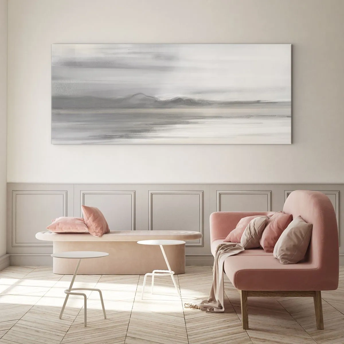 Tablou pe sticlă - Gândul îndepărtat - 100x40 cm