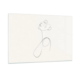 Tablou pe sticlă - Încâlcită în vise - 120x80 cm