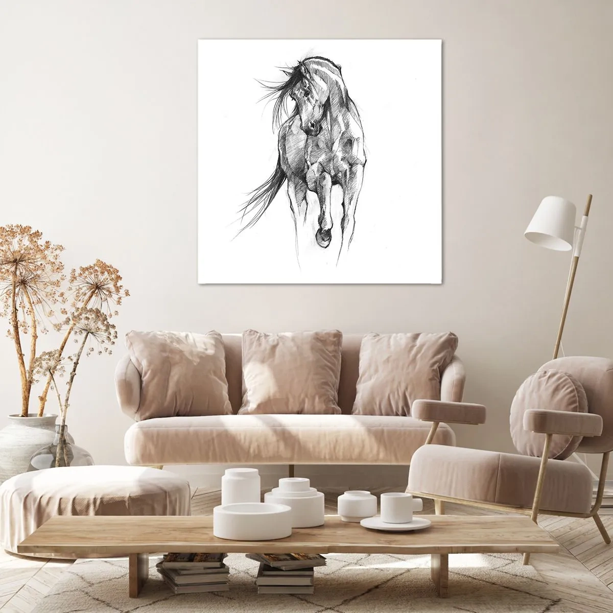 Tablou pe pânză - Într-un trap grațios - 60x60 cm