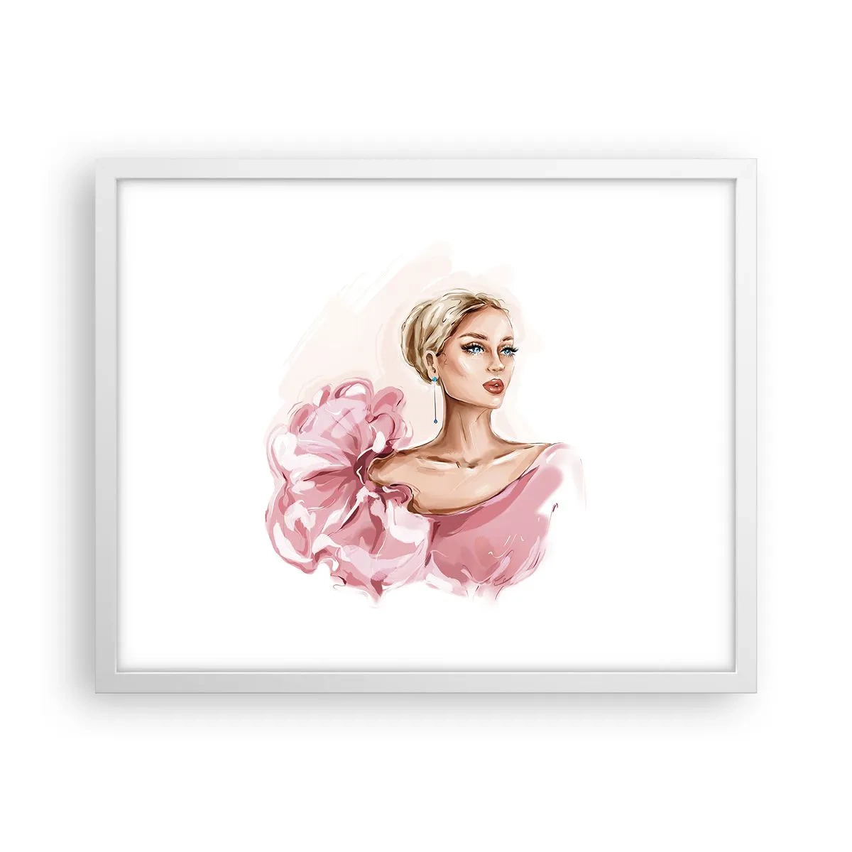 Poster în ramă albă - Așa cum a fost pictată... - 50x40 cm