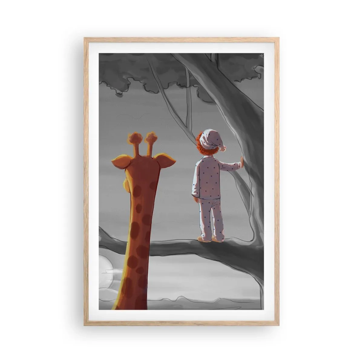 Poster în ramă de stejar deschis - Acest lucru se întâmplă cu adevărat - 61x91 cm