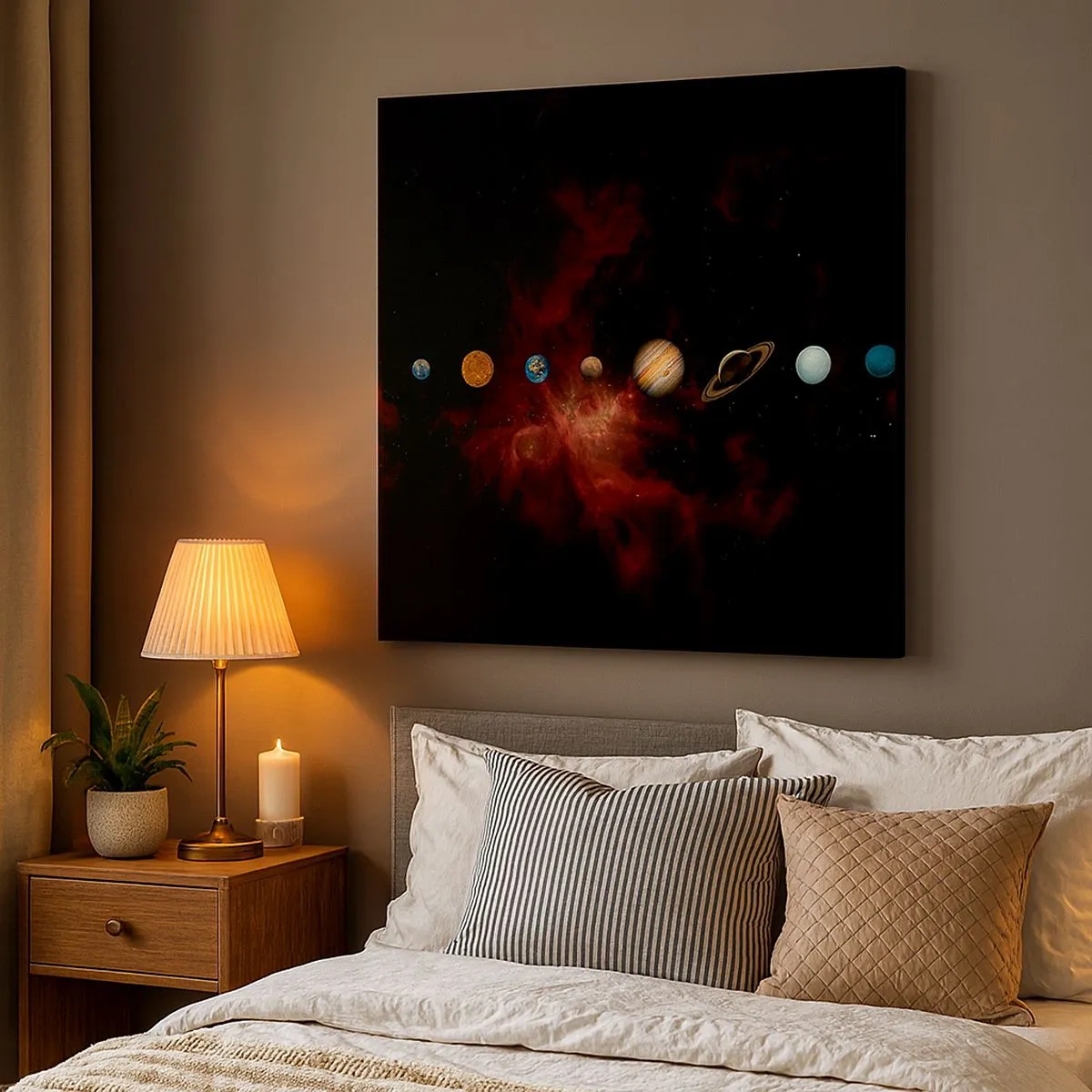 Tablou pe pânză - Cartierul nostru - 30x30 cm