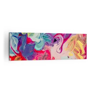 Tablou pe pânză - Nașterea culorii - 160x50 cm