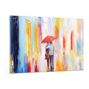 Tablou pe sticlă - Să plouă în continuare - 120x80 cm