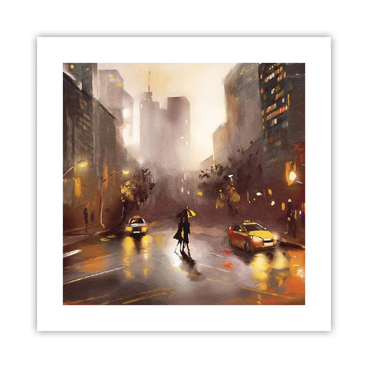 Poster - În luminile New York-ului - 40x40 cm
