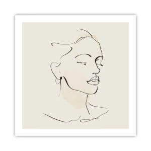 Poster - Cu o linie sigură - 60x60 cm