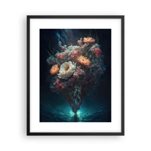 Poster în ramă neagră - Grădină ciudată - 40x50 cm