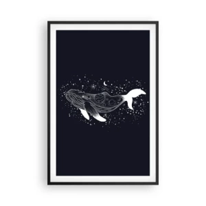Poster în ramă neagră - În oceanul universului - 61x91 cm