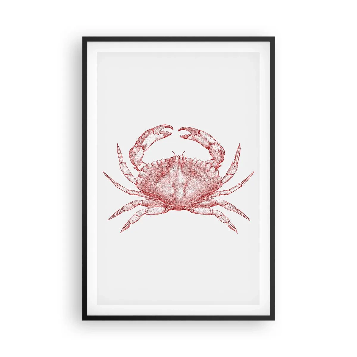 Poster în ramă neagră - Crab peste crabi - 61x91 cm