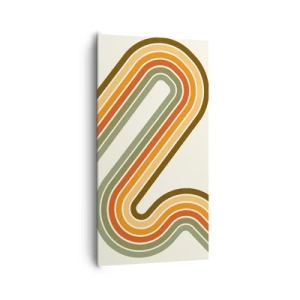 Tablou pe pânză - Cu zigzag până la destinație - 65x120 cm