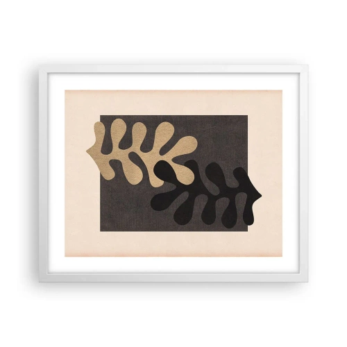 Poster în ramă albă - Absență și completare - 50x40 cm