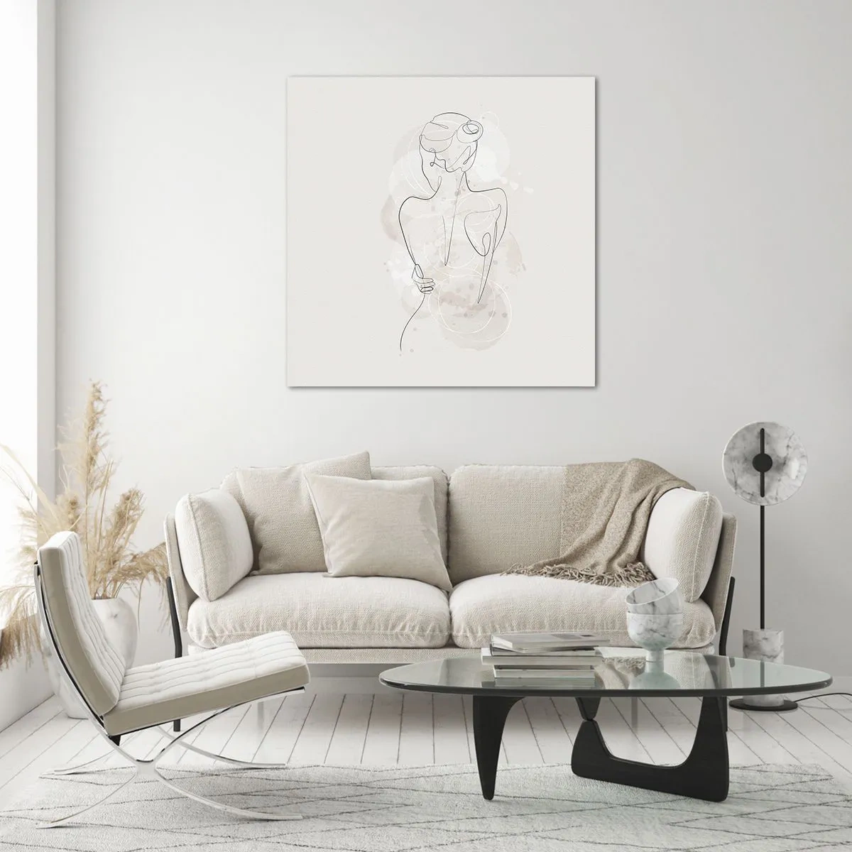 Tablou pe sticlă - Ca un instrument sensibil - 60x60 cm